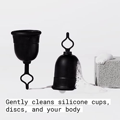 Flex pH balanced cleanser for silicone period discs and body care.