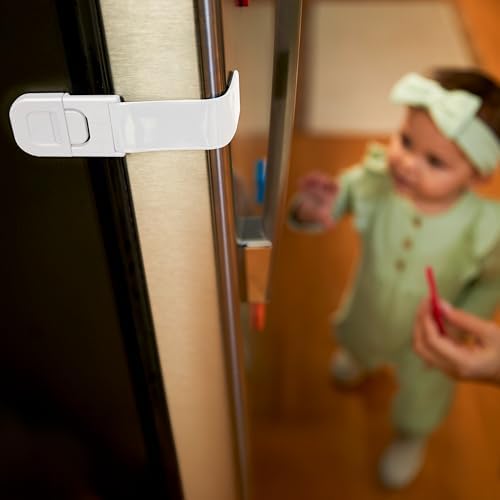 Detailed view of Safety 1st latch adhesive backing