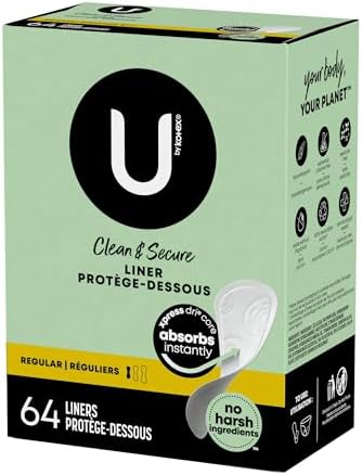 Kotex soft and silky panty liners box showing 192 count value pack.