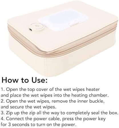 Side profile of Atorse PU leather wipe warmer case
