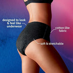 TENA maximum absorbency Extra Large underwear size dimensions illustration