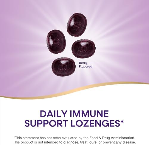 Nature's Way elderberry zinc throat drops showing recommended usage directions for adults and kids