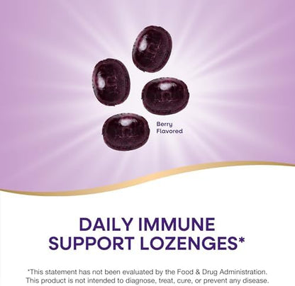 Nature's Way elderberry zinc throat drops showing recommended usage directions for adults and kids