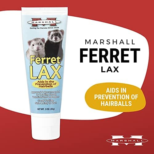 Marshall Ferret Lax 3-ounce tube back label showing ingredients and directions