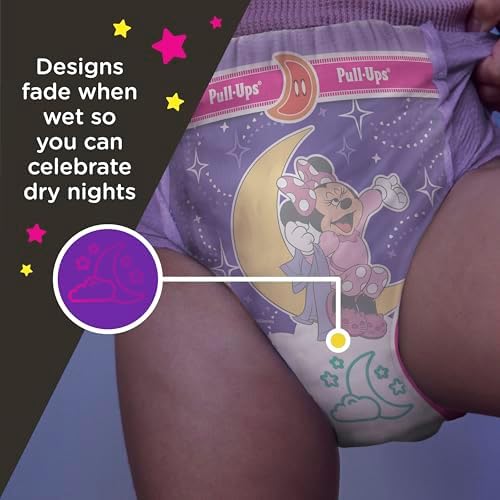 Back view of the hypoallergenic diaper pants packaging displaying size chart and ingredients
