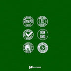 Healthfare premium chlorophyll vegetarian pills on a clean backdrop highlighting natural immune health support
