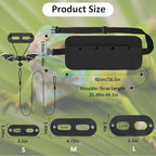 Bearded Dragon Leash and Harness Set, Bearded Dragon Accessories(Include Chest Pack, Lizard Leash), Bearded Dragon Decor Suit for Outdoor Travel-Black - Image 3