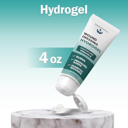 Amorphous hydrogel tube for pressure sore treatment and skin repair.
