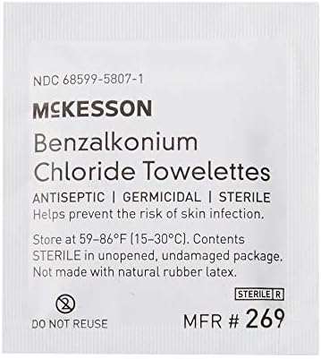 Sterile alcohol-free first aid wipes for wound care and disinfection