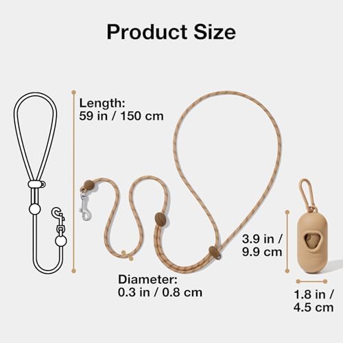 Vetreska premium coffee brown pet walking accessory set packaging view
