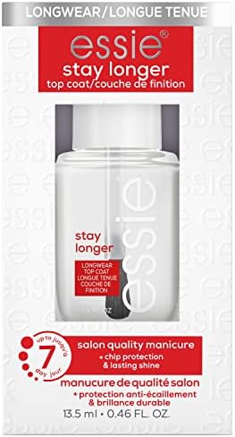 Essie longwear nail top coat bottle close up