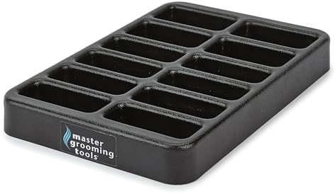 Master Grooming Tools premium wide clipper blade holder tray for pet grooming salons