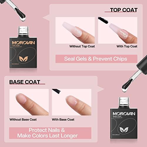 Close up of poly gel nail extension application process