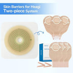 Authentic USA imported Heagimed stoma skin barrier packaging with measurement card