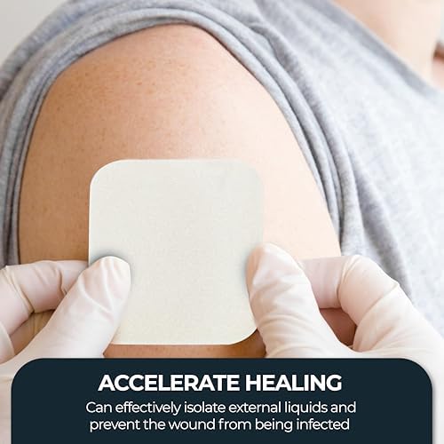 Latex free hydrophilic polyurethane foam dressing for wound exudate management