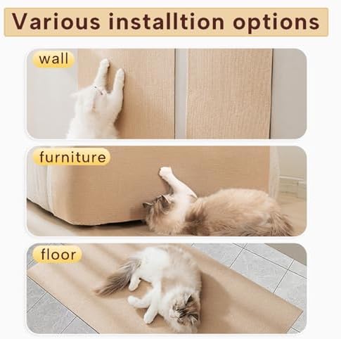 Beige trimmable carpet corner protector attached to a wooden table leg