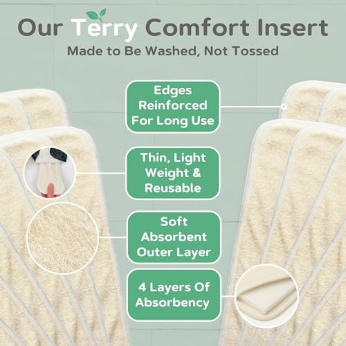 Babies Beginning reusable diaper liners in pocket diaper