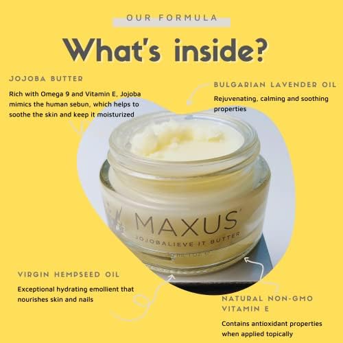 Maxus Nails GMO-free balm providing assistance with dry skin and hangnails