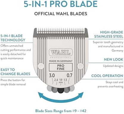 High carbon steel Wahl grooming blade side profile