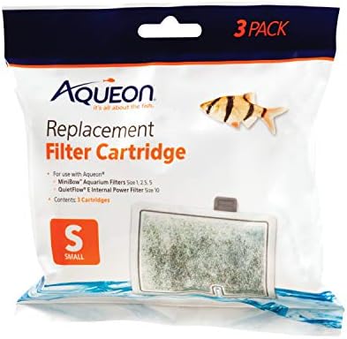 Aqueon aquarium filter 3-pack showing dual-sided dense floss