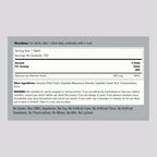 Piping Rock Selenium 250 vegetarian tablets label supplement facts