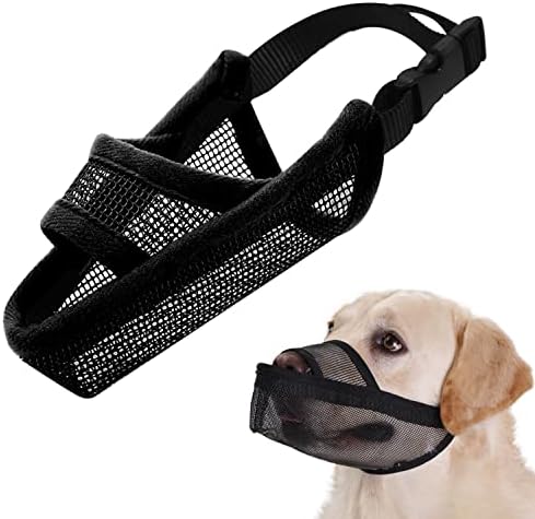 Crazy Felix breathable air mesh pet mouth guard adjustable strap detail
