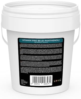 Close up of Mystic Moments D-Panthenol 100g cosmetic grade ingredient
