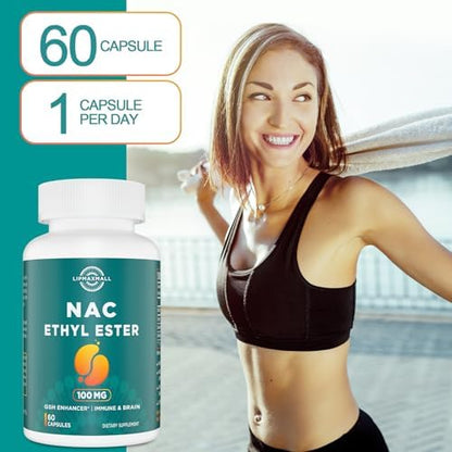 Lipmaxmall NACET supplement bottle with text detailing benefits