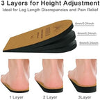 SIIHEA orthopedic shoe inserts in brown memory foam for heel pain relief.
