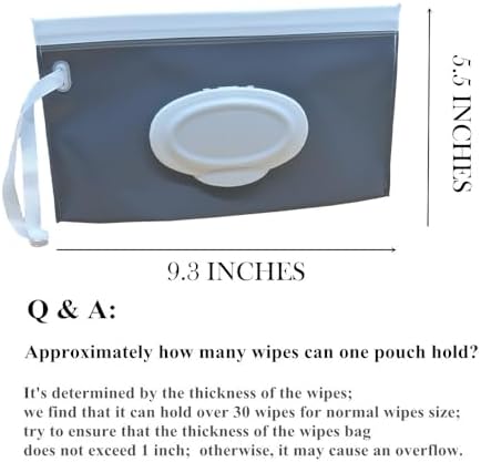 Voongor travel wipe carrying pouches inside a diaper bag