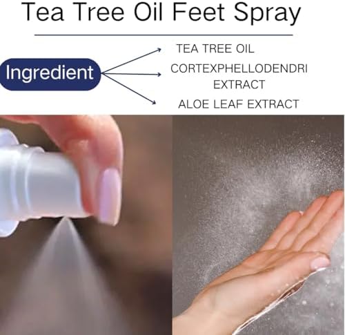Application of deodorizing spray on shoes for freshness