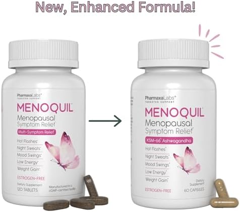 Menoquil 60 capsule bottle supplement facts