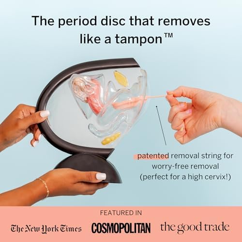 Close up of the reusable Pixie Disc applicator for easy tampon-like insertion.