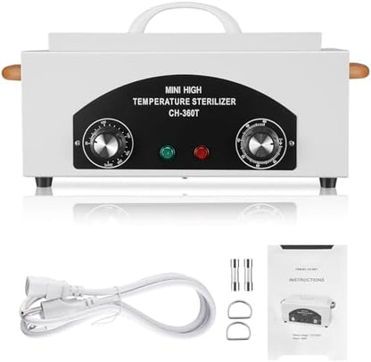 Side profile of Soiiw dry heat autoclave machine with handle