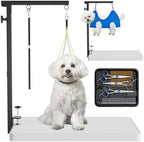 Bearfire grooming table arm showing height adjustment mechanism