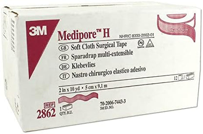 Hypoallergenic 3M Medipore H tape roll for sensitive skin wound care