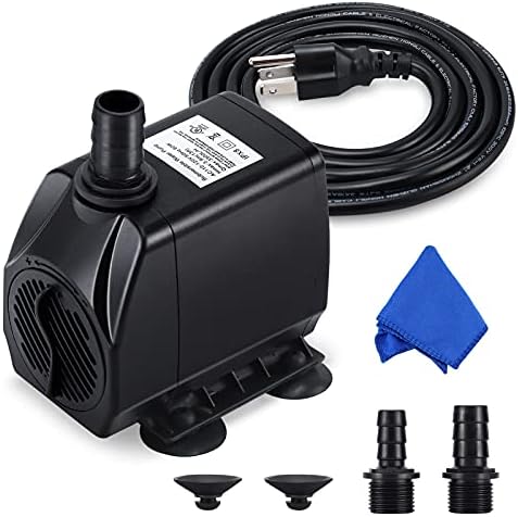 CWKJ submersible water pump with attached power cord and casing