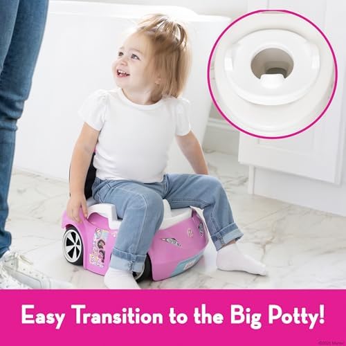 Bottom view showing non-slip base of Barbie potty