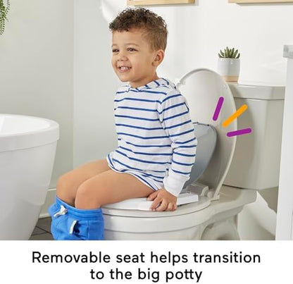 Fisher-Price training seat showing internal bowl and splash guard