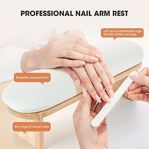 Side profile of Runbby adjustable height manicure hand rest