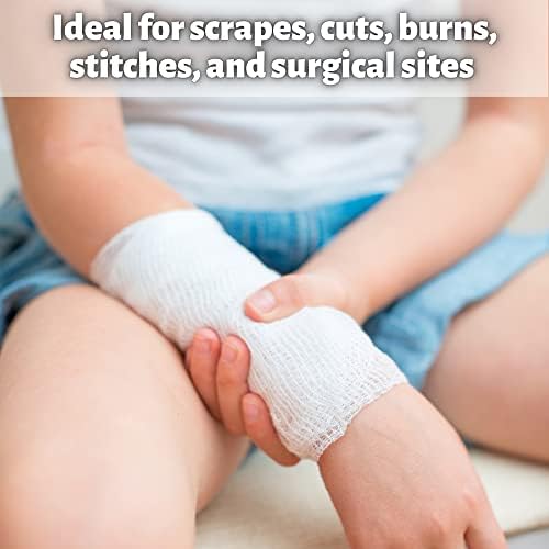Vakly medical grade highly absorbent fluff gauze wrap with included tape