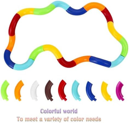 Durable and smooth rotating mechanism of child safe twistable therapy chains shown closely.