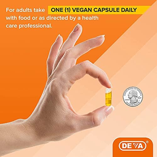 Deva vegan flax seed oil supplement facts label view