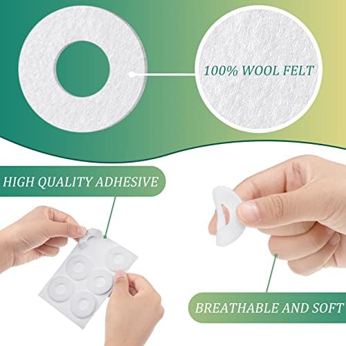 Nuanchu foot cushions applied to the bottom of the foot for callus pressure protection.