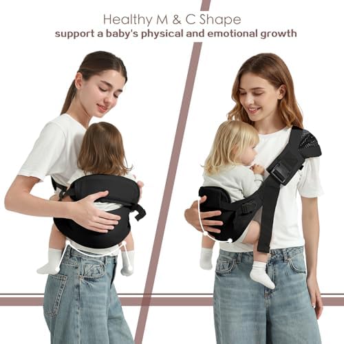 MISSWISDOM hip seat carrier showing premium cotton material texture