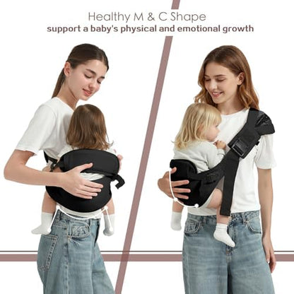 MISSWISDOM hip seat carrier showing premium cotton material texture