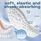 Trim-to-fit black shoe inserts demonstrating the cuttable design for men and women's footwear.