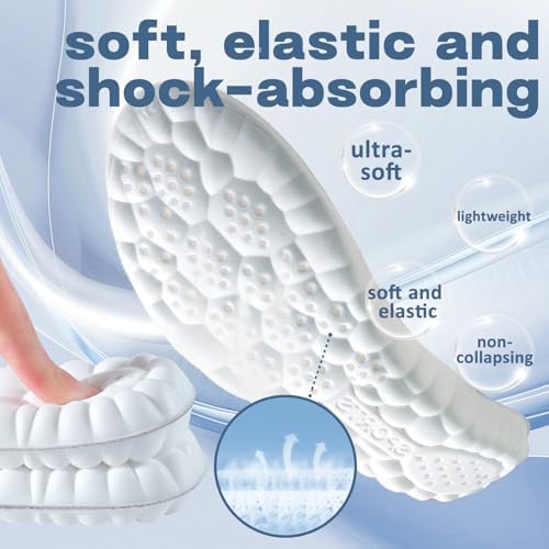 Trim-to-fit black shoe inserts demonstrating the cuttable design for men and women's footwear.