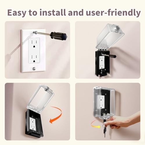 Side profile of PKLIYH child safety wall outlet cover