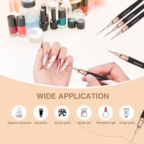 Top down view of Zeohbety nail art tool collection